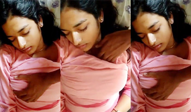 Real Brother Press Sleeping Sister Boobs Show